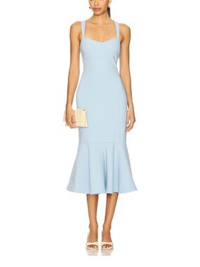 REVOLVE Pastel Blue Mermaid Midi Dress